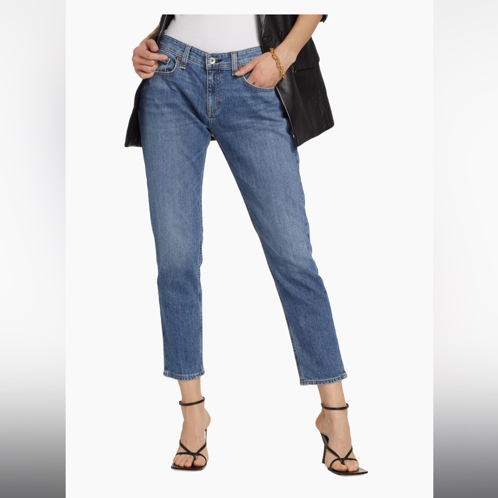 Rag & Bone Dre Low Rise Slim Boyfriend Jeans - size 32